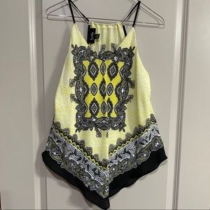 Black and yellow blouse/tank